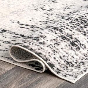 nuLOOM Konstantin Contemporary Chevron Area Rug, 9' x 12', Grey