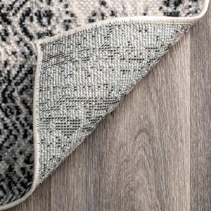 nuLOOM Konstantin Contemporary Chevron Area Rug, 9' x 12', Grey