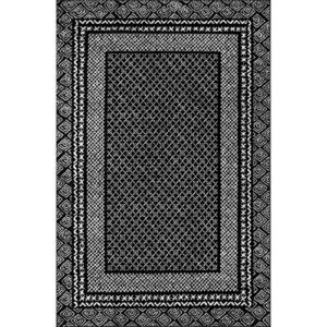 nuLOOM Arabella Contemporary Bordered Area Rug, 8' x 10', Black