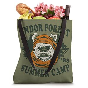 Star Wars Ewok Endor Forest Summer Camp '83 Tote Bag