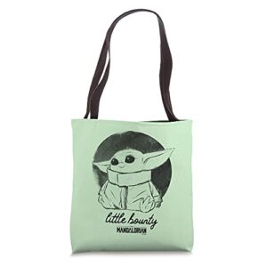 star wars: the mandalorian the child little bounty sketch tote bag