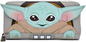 loungefly star wars baby yoda the mandalorian wallet (one size)