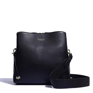 radley london womens dukes place multi-compartment leather bag, medium, black