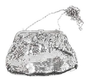 frewahmesh evening clutch small brass metal mesh purse party bridal prom