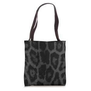 black leopard print – cool black cheetah pattern style tote bag