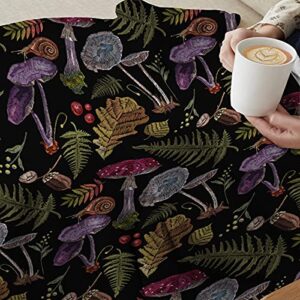 Nagasena Wild Forest Mushrooms Blanket Warm Bed Throws for Sofa and Pet,Ultra Luxurious Warm and Cozy for All Seasons Throw Size 60X50 in