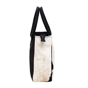 Women's Western Classic Cowhide Tote Bag Shoulder Handbag with Freebie Clutch Shoulder Hand Bag Classical Tote (brown black)