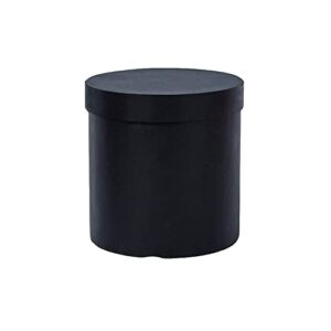 round box for flower packaging luxury paper cardbord boxes with lids for valentine’s day wedding diy decoration jewelry storage accessories (black)