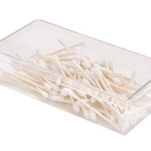 Pioneer Plastics 082C Clear Rectangular Plastic Container, 6.75" W x 3.1875" D x 1.625" H