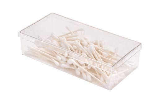 Pioneer Plastics 082C Clear Rectangular Plastic Container, 6.75" W x 3.1875" D x 1.625" H