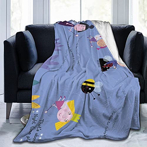 ARHONG Ben & Holly'S Little Kingdom Ultra-Soft Micro Fleece Blanket Home Decor Throw Lightweight for Couch Bed Sofa 50"X40"