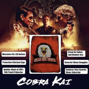 Cobra Kai Fang Fleece Throw Blanket