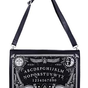 RE Style Gothic Ouija Board Occult Spirit Board Handbag, Black