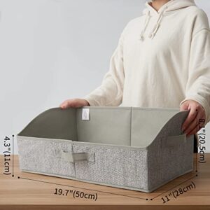 GRANNY SAYS Bundle of 3-Pack Gray Rectangular Storage Bins & 3-Pack Gray Trapezoid Storage Bins