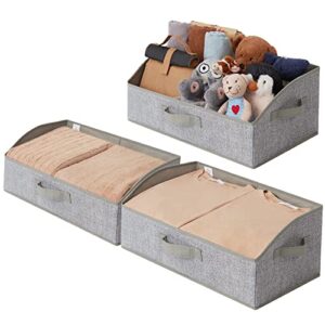 GRANNY SAYS Bundle of 3-Pack Gray Rectangular Storage Bins & 3-Pack Gray Trapezoid Storage Bins