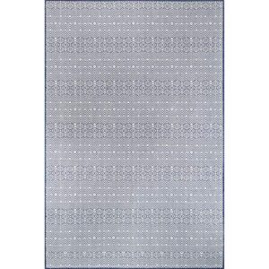 nuLOOM Paloma Abstract Geometric Indoor/Outdoor Area Rug, 4' x 6', Navy