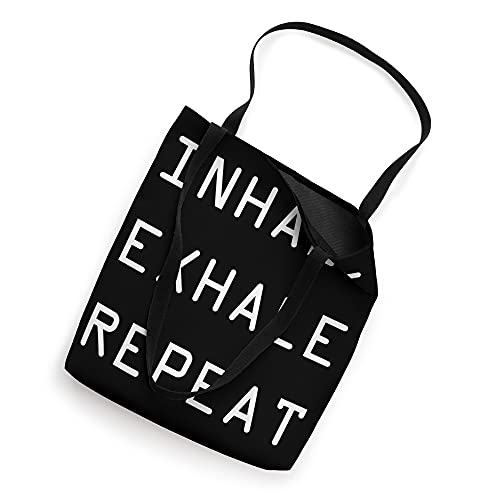 Meditate Inhale Exhale Repeat Meditation Instructor Yoga Tote Bag