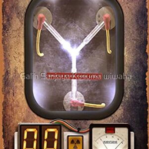 NIUMOWANG Metal Sign - Steampunk Rustic Flux Capacitor Tin Poster 12 X 8 Inches
