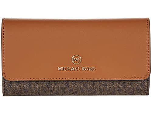 Large Logo and Leather Tri-Fold Wallet