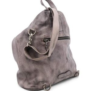 Bed|Stu Women’s Delta Leather Bag (GREY DIP DYE)