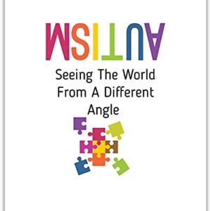 The World From A Different Angle | Autism Awareness Decor | Autism Classroom | Boho Rainbow Decor Classroom | Autism Sign | Autism Art Wall Decor Classroom | Autistic decorations - 8x10 unframed print