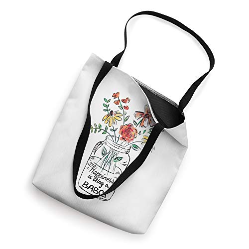 Happiness is Being a Babci Floral Tote Bag