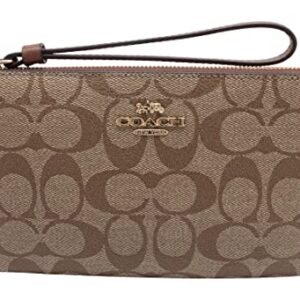 Large Corner Zip Wristlet In Signature Canvas