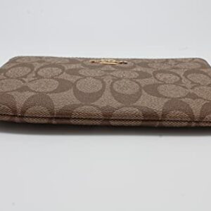 Large Corner Zip Wristlet In Signature Canvas