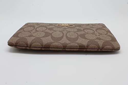 Large Corner Zip Wristlet In Signature Canvas