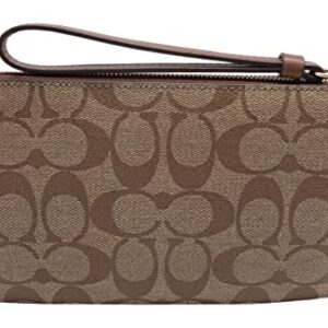 Large Corner Zip Wristlet In Signature Canvas