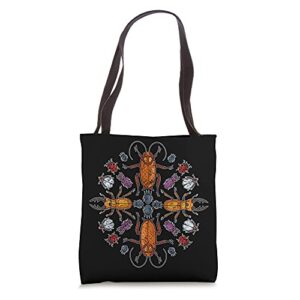 beetle bugs lover entomology insect collector bug tote bag