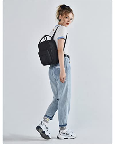 HotStyle BESTIE Mini Backpack Purse Small Bag with Multiple Pockets, Little Size Cute for Day Tirp, Travel & Everyday, Black