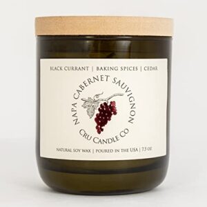 Cru Candle Co Wine-Scented Jar Candles - Perfect Gifts for Candle Lovers and Wine Lovers! (Multiple Scents)