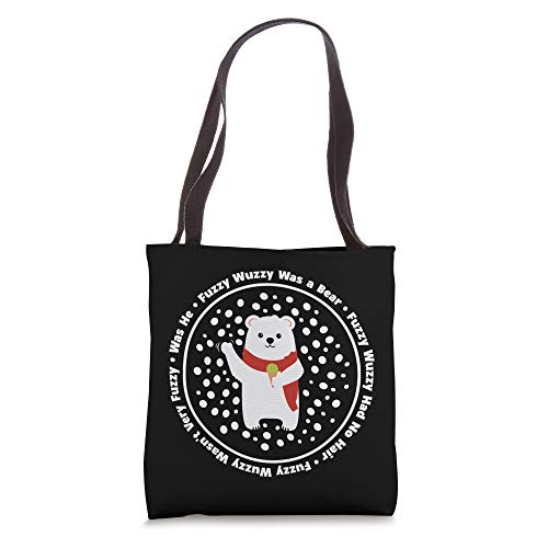 Fuzzy Wuzzy Was a Bear... Christmas Bear, Ice Cream and Snow Tote Bag