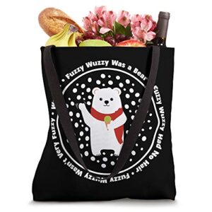 Fuzzy Wuzzy Was a Bear... Christmas Bear, Ice Cream and Snow Tote Bag