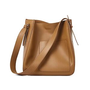 genuine leather shoulder bag work totes for women purse classic shoulder shopping handbag with zipper pocket