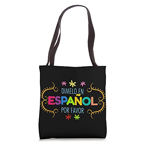 Playera Spanish Teacher Regalo Maestra de Espanol Tote Bag