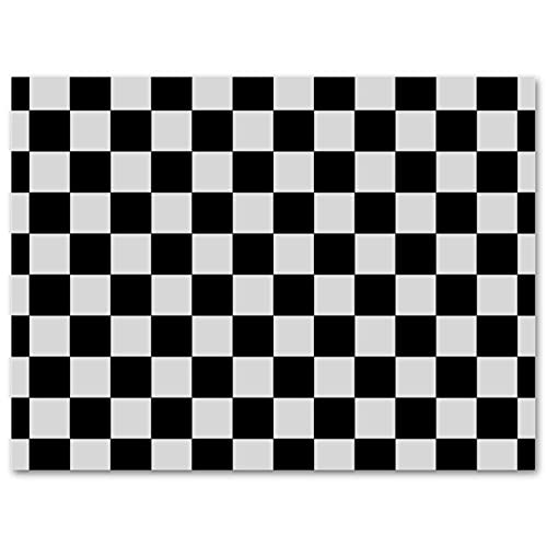 MAPOLO Classic Black White Checker Board Poster Decorative Painting Canvas Art Poster Wall Art Picture Print Modern Gallery Family Bedroom Home Decor Posters