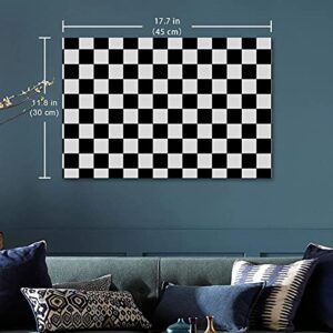 MAPOLO Classic Black White Checker Board Poster Decorative Painting Canvas Art Poster Wall Art Picture Print Modern Gallery Family Bedroom Home Decor Posters