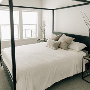 graced soft luxuries bed blanket fleece minky microfiber soft bedding (ivory, king size 108″ x 90″)