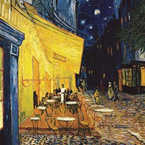 PalaceLearning Cafe Terrace at Night Poster by Vincent Van Gogh - 1881 - Fine Art Print - The Cafe Terrace on The Place du Forum (Laminated, 18" x 24")