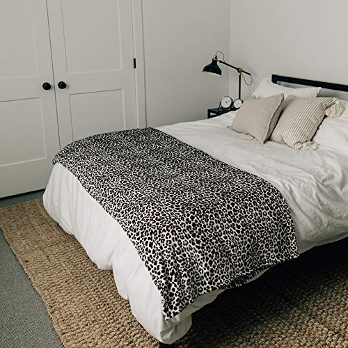 GRACED SOFT LUXURIES Throw Blanket Fleece Minky Microfiber Soft Throw (Leopard, XL Throw | Twin Size 60" x 80")