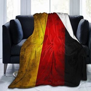 gffdrings german flag fleece blanket bed linen sofa blankets throw size 50″x40″ for yoga mats