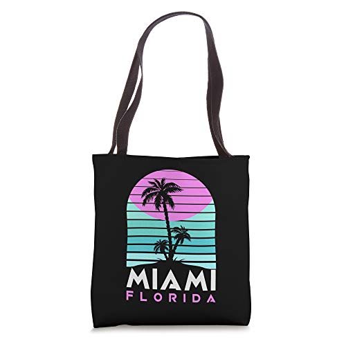 Miami Florida Souvenir Vintage 80s Vaporwave South Beach Tote Bag