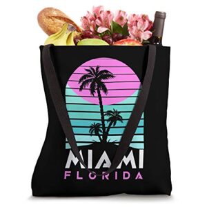 Miami Florida Souvenir Vintage 80s Vaporwave South Beach Tote Bag