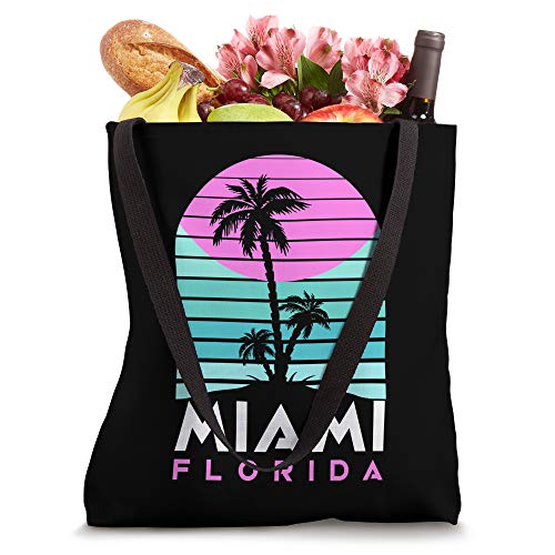 Miami Florida Souvenir Vintage 80s Vaporwave South Beach Tote Bag