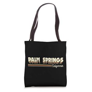 retro california gifts souvenirs vintage palm springs ca tote bag