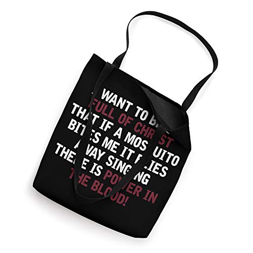 I Want To Be So Full Of Christ Christian Gift Prayer Tote Bag