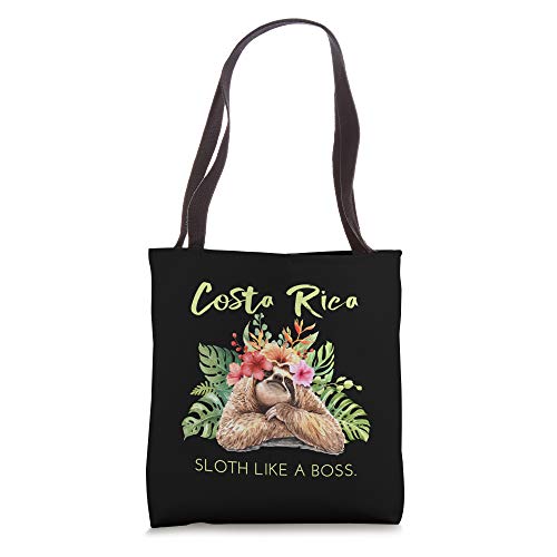 Costa Rica Sloth Like a Boss Vacation Souvenir Tote Bag