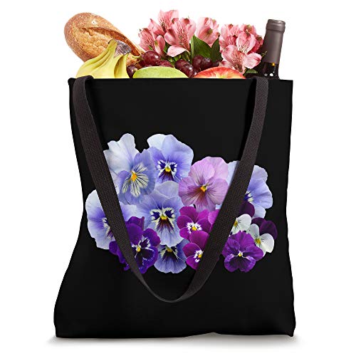 Vintage Pansies Flowers Gardening Pansy Lover Tote Bag